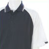 4 Tone Polo Golf Shirt - Navy/White/Stone