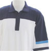 Atlantic Golf Shirt - White/Navy/Sky