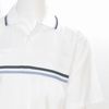 Mens Breezer Golf Shirt - White/Navy/Sky