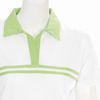 Ladies Malibu Golf Shirt - White/Lime