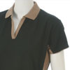 Ladies Summer Polo Golf Shirt - Black/Stone