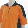 Vibrant Golf Shirt - Orange/Navy