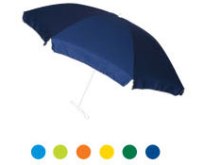 256 cm Patio Umbrella  Navy Blue, H/Green, Lime, Turq, Yellow &