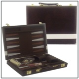 Backgammon Set in Borwn PU Case 30 * 20cm