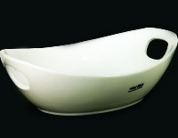 White Oval Serving Bowl 28cm