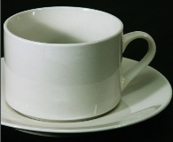 Pack 24 Porcelain Cups & Saucer