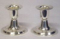 Silver Plated Candle Sticks - 6.5cm