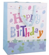Set 6 Gift Bags - Happy Birthday Blue X Large