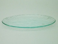Oval Glass Platter - Ripple 28 * 20cm