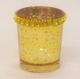 Votive Candle Holder Amber - 6.5 * 5.5cm Diameter