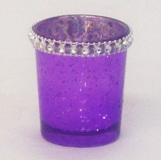 Votive Candle Holder Purple - 6.5 * 5.5cm Diameter