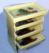 Fruit Rack with 4 Shelves - 65.5cm
