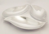Shiny Aluminium Bowl - 3 Div - 28.5cm