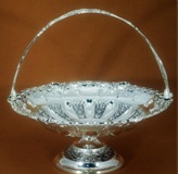 Silver Plated Sweet Dish with Handle