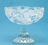Carmen Glass Bowl Footed - 14cm
