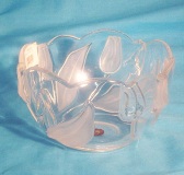 Satin Rose Glass Bowl - 21cm