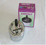 Spinning Ashtray - Chrome 7Cm Single