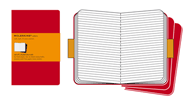 Moleskine Ruled Cahier Journals Red Pocket