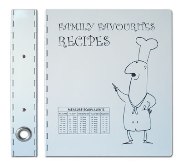 A4 Chef Recipe File With 5 Dividers - Avail In: White With Black