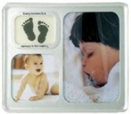 Photo Frame Silver Baby - 3 curved Windows
