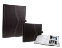 Leather Picture Album - 200 Photos - white Pages