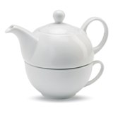 Tea pot and cup set - Available in: White