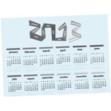 Calendar magnet A4 and marker - Avail in: Fridge Magnet