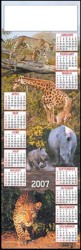 Single Sheet Poster Calender - Short Wall - Wildlife Photo