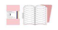 Moleskine Ruled Volant Book Pink X Large