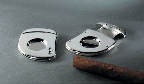 Silver cigar cutter