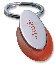 Oval keyring - Colured Trim