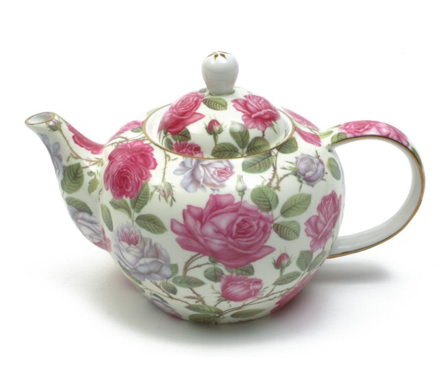 Maxwell & Williams Bone China Royal Tea Pot Tea Rosegb Min Ord