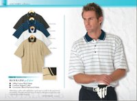 180G Block Line  Golf Shirt