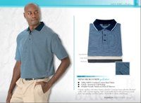 190G Mens Micro Stripe Golf Shirt