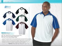 136G Raglan Active (E-Dri) Moisture Management Golf Shirt Range