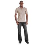 170G Mens Jacquard Collar Golf Shirt