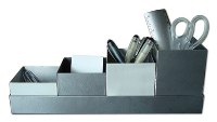 One Size Penholder Set Of 4 Rectangle - Avail In: Aluminium, Bla