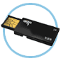 aigo I-Stick flash drive (1GB)