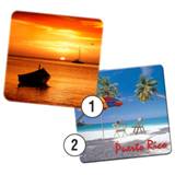 Lenticular square coaster 3D effect or Flip Effect or 3D Motion