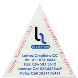 Triangle magnet with col - Avail in: Fridge Magnet