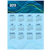 Magnetic calendar A4 portrait - full color