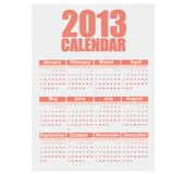 Magnetic calendar A5 portrait - full color