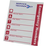 Emergency numbers magnet - Avail in: Fridge Magnet
