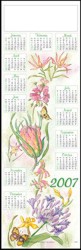 Single Sheet Poster Calender - Long Wall - Flowers