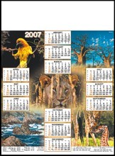 Single Sheet Mini Poster Calender - Mini 5