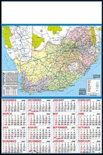 Single Sheet Poster Calender - Maps - RSA