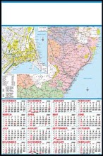 Single Sheet Poster Calender - Maps - Natal