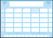 Prestige Inners Desk Planner (Blue)