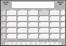 Prestige Inners Desk Planner (Grey)