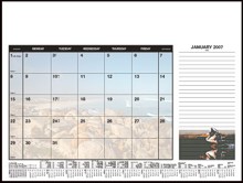 Soft Touch Desk Planner - Scenic